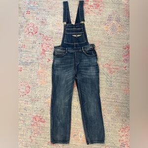 Blank NYC Cropped Blue Denim Overalls (size 28)